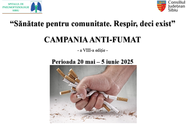 A opta ediție a Campaniei Antifumat, în prag de debut