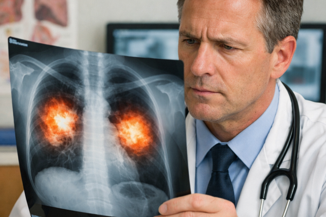 Cancerul bronhopulmonar poate fi depistat la timp. Informarea și prezentarea precoce la medic salvează vieți